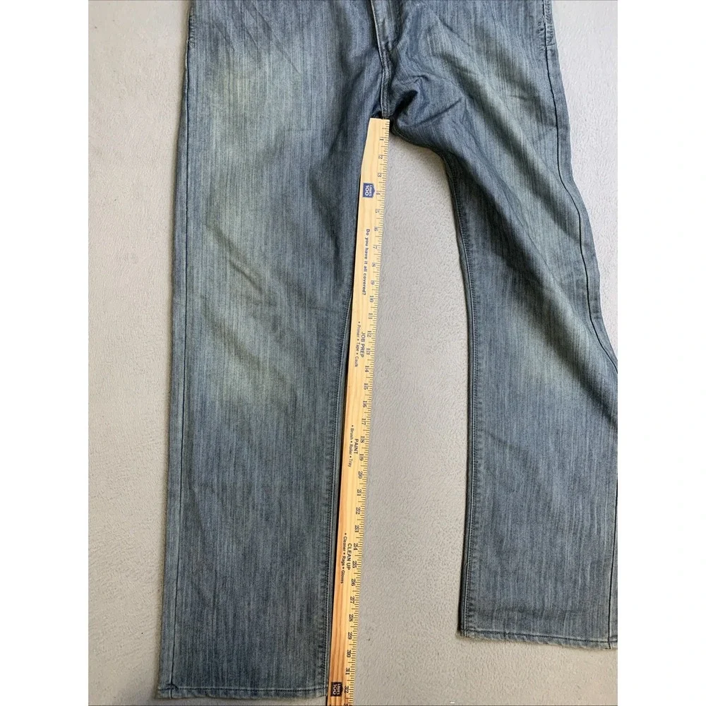 Levi's Jeans Men's Slim Straight‎ W38 L32 218 Blue Denizen Button Rear Pockets